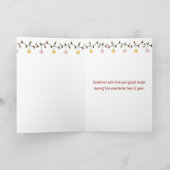 Red Retro LKW mit Weihnachtsbaum Karte (Innenseite)