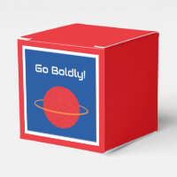 Red Retro Planet, Classic SciFi Space Cartoon