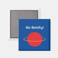 Red Retro Planet, Classic SciFi Space Cartoon