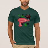 Red Retro Raygun T-Shirt (Vorderseite)