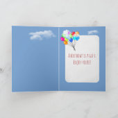 red retro truck with fuzzy dice karte (Innenseite)