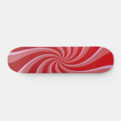Red Retro Wirbel Skateboard (Horizontal)