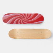 Red Retro Wirbel Skateboard (Horizontal)
