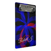 Red Revolving Accent Geometric Mini Clipboard Klemmbrett (Schrägansicht)