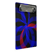 Red Revolving Accent Geometric Mini Clipboard Klemmbrett (Schrägansicht)