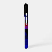 Red Revolving Geometric Accent iPhone 16 Case Hülle (Linke Seite)