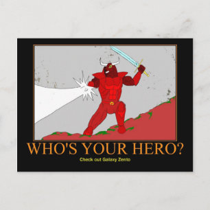 Red Rhok the Minotaur postcard Postkarte