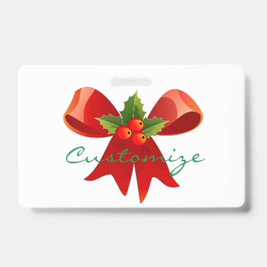 Red Ribbon Bow Holly Thunder_Cove Ausweis (Vorderseite)