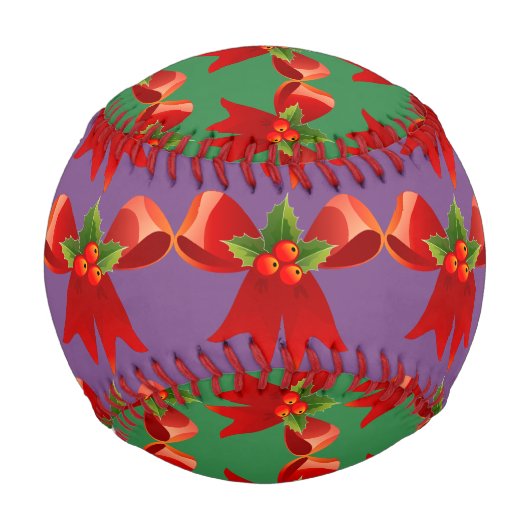 Red Ribbon Bow Holly Thunder_Cove Baseball (Vorderseite)