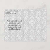 Red Ribbon Bow Weihnachts-Foto Feiertagspostkarte (Rückseite)