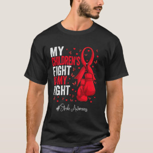 Red Ribbon Children treiben Bewusstsein T-Shirt