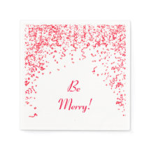 Red Ribbon Confetti Weihnachten