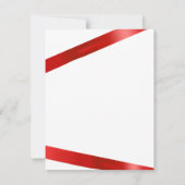 Red Ribbon Cutting Grand Opening Einladung (Rückseite)