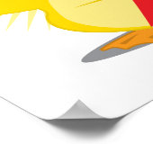 Red Ribbon Duck Poster (Ecke)