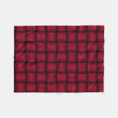 Red Ribbon Fleece Blanket (Vorderseite (Horizontal))