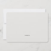 Red Ribbon Foto Geburtserklärung Ankündigung (Rückseite)