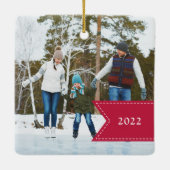 Red Ribbon | FOTO Keramikornament (Rückseite)