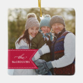 Red Ribbon | FOTO Keramikornament (Vorderseite)