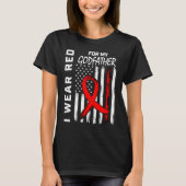 Red Ribbon Godfather Heart Disease Awareness Ameri T-Shirt (Vorderseite)