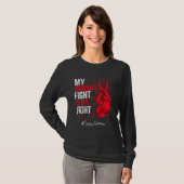 Red Ribbon Großmutter Sepsis Bewusstsein T-Shirt (Vorne ganz)