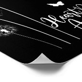 Red Ribbon Heart Disease Awareness Month American Poster (Ecke)