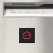 Red Ribbon HIV Aids Brain Aneurysm Sloth Cool Awar Magnet (In Situ (Geschirrspüler))