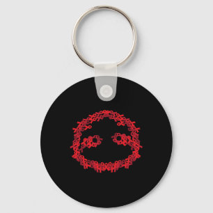Red Ribbon HIV Aids Brain Aneurysm Sloth Cool Awar Schlüsselanhänger