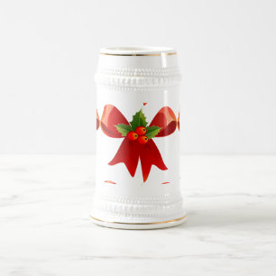 Red Ribbon Holly Thunder_Cove Bierglas