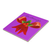 Red Ribbon Holly Thunder_Cove Fliese (Seite)