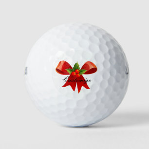 Red Ribbon Holly Thunder_Cove Golfball
