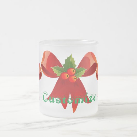 Red Ribbon Holly Thunder_Cove Mattglastasse (Mittel)