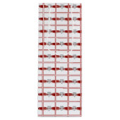 Red Ribbon Infinity Heart Wine Gift Bag Geschenktüte Für Weinflaschen (Vorderseite)