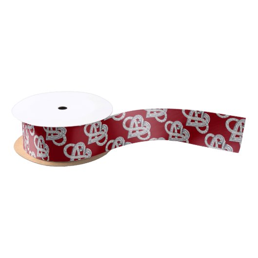 Red Ribbon Infinity Herzleiste Satinband (Spule)