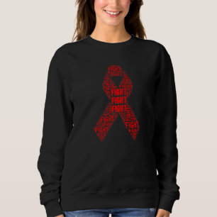 Red Ribbon Kampf HIV Aids Sensibilisierungsmonat Sweatshirt
