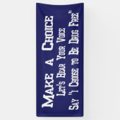 Red Ribbon macht ein Schulbanner Banner (Vertikal)