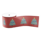 Red Ribbon mit Kawaii Weihnachtsbaum Ripsband (Spule)