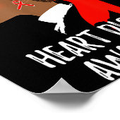 Red Ribbon Month _ National Heart Disease Awarenes Poster (Ecke)