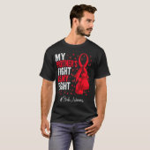 Red Ribbon Partner Stroke Awareness T-Shirt (Vorne ganz)