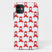 Red Ribbon Pattern Case-Mate iPhone Hülle (Rückseite)