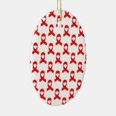 Red Ribbon Pattern Keramikornament (Rechts)