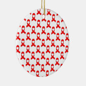 Red Ribbon Pattern Keramikornament (Rechts)