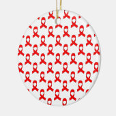 Red Ribbon Pattern Keramikornament (Links)