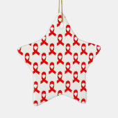 Red Ribbon Pattern Keramikornament (Rechts)