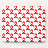 Red Ribbon Pattern Mousepad (Vorne)