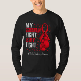 Red Ribbon Schwester im Gesetz Marfan Syndrome Awa T-Shirt