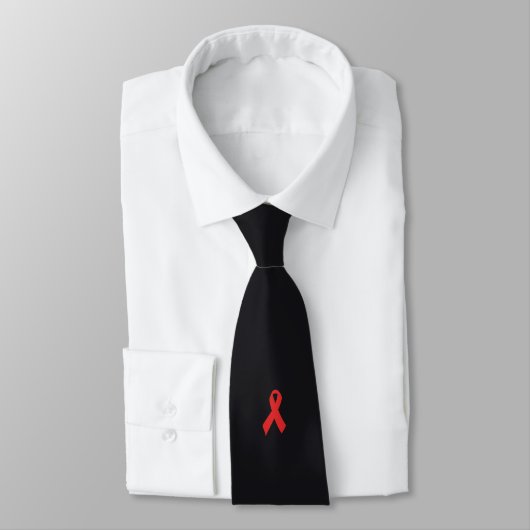 Red ribbon – Solidarity with HIV-positive Krawatte (Gebunden)