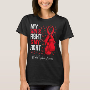 Red Ribbon Son Marfan Syndrome Awareness T-Shirt