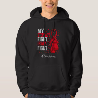 Red Ribbon Stepdad Stroke Bewusstsein Hoodie