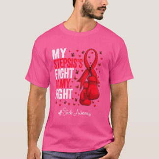 Red Ribbon Stepsister Stroke Awareness T-Shirt