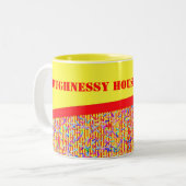 Red Ribbon und Candy Sprinkles Custom Tasse (Vorderseite Links)